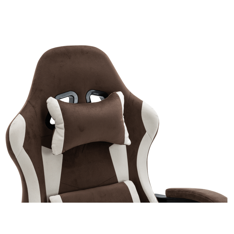 Casa si Gradina - Mobilier - Scaune si fotolii - Scaune - Scaun de birou/gaming, maro/alb, HOSPO - Infinity.ro