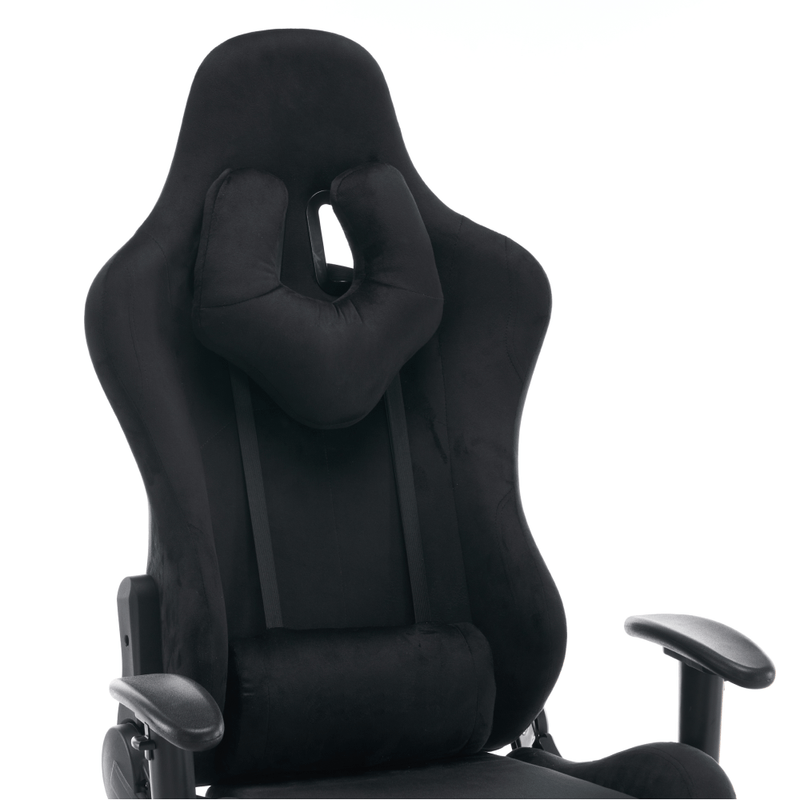 Casa si Gradina - Mobilier - Scaune si fotolii - Scaune - Scaun de birou/gaming, negru, tesatura Velvet, portanta 150 kg, SALOP - Infinity.ro