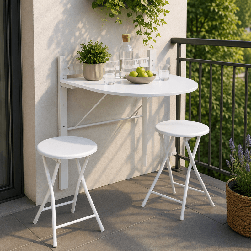 Casa si Gradina - Mobilier - Seturi de mobilier - Seturi mese si scaune - Set de sufragerie 1+2, alb, AMADEO NEW - Infinity.ro
