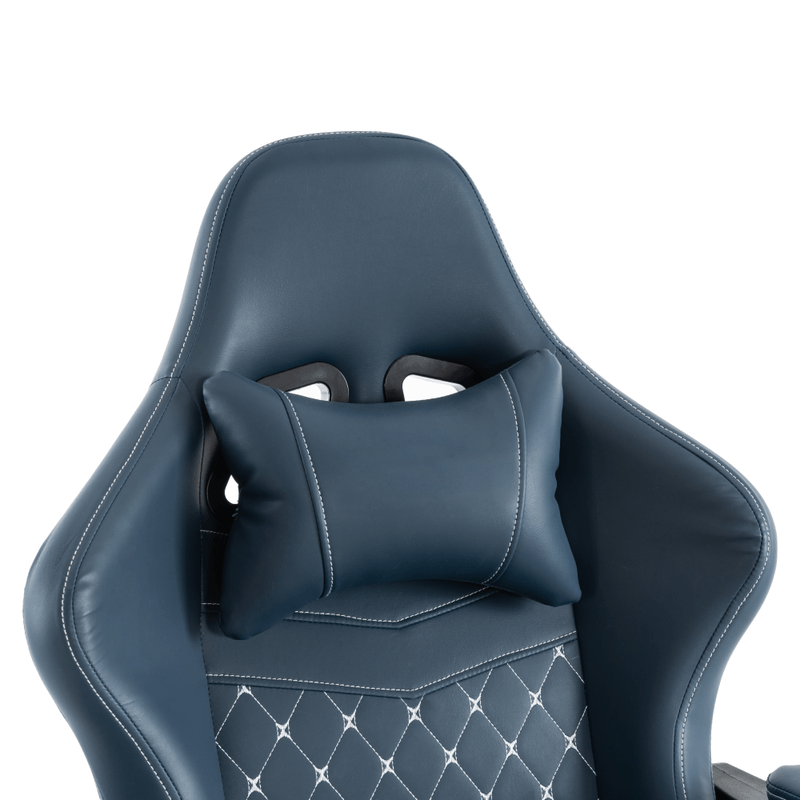 Casa si Gradina - Mobilier - Scaune si fotolii - Scaune - Scaun de birou/gaming, albastru, portanta 150 kg, SAMIE - Infinity.ro