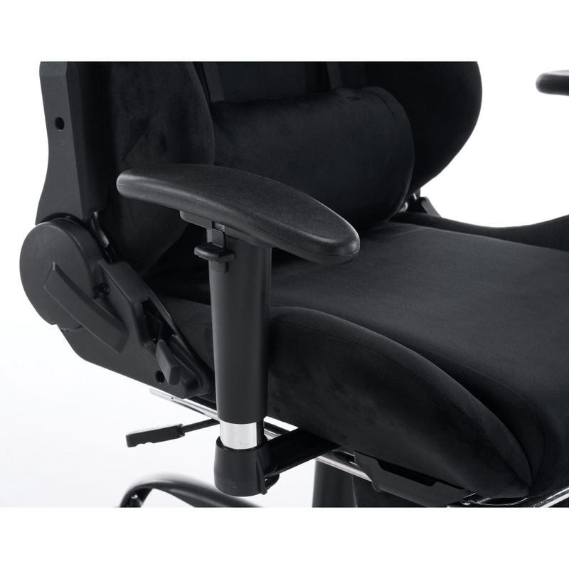 Casa si Gradina - Mobilier - Scaune si fotolii - Scaune - Scaun de birou/gaming, negru, tesatura Velvet, portanta 150 kg, SALOP - Infinity.ro