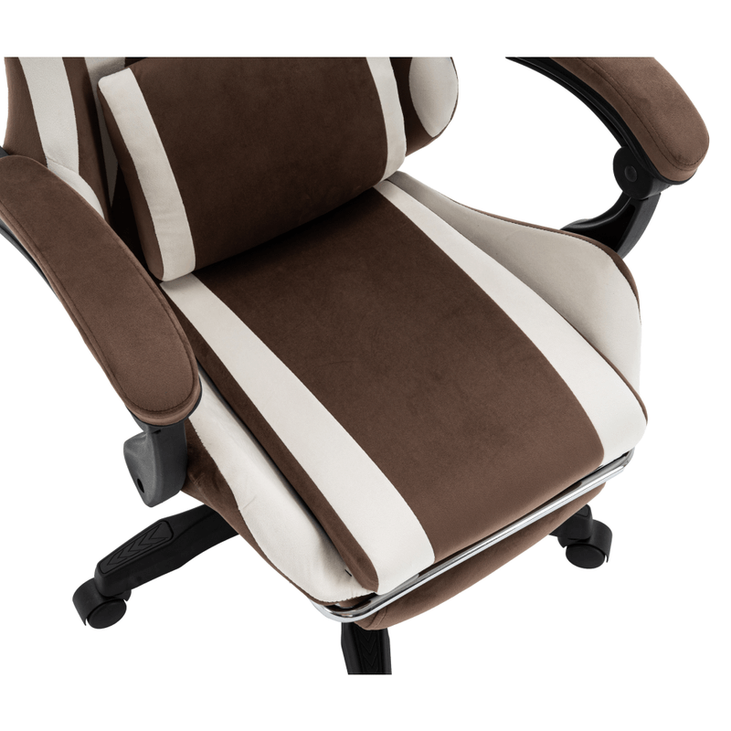 Casa si Gradina - Mobilier - Scaune si fotolii - Scaune - Scaun de birou/gaming, maro/alb, HOSPO - Infinity.ro