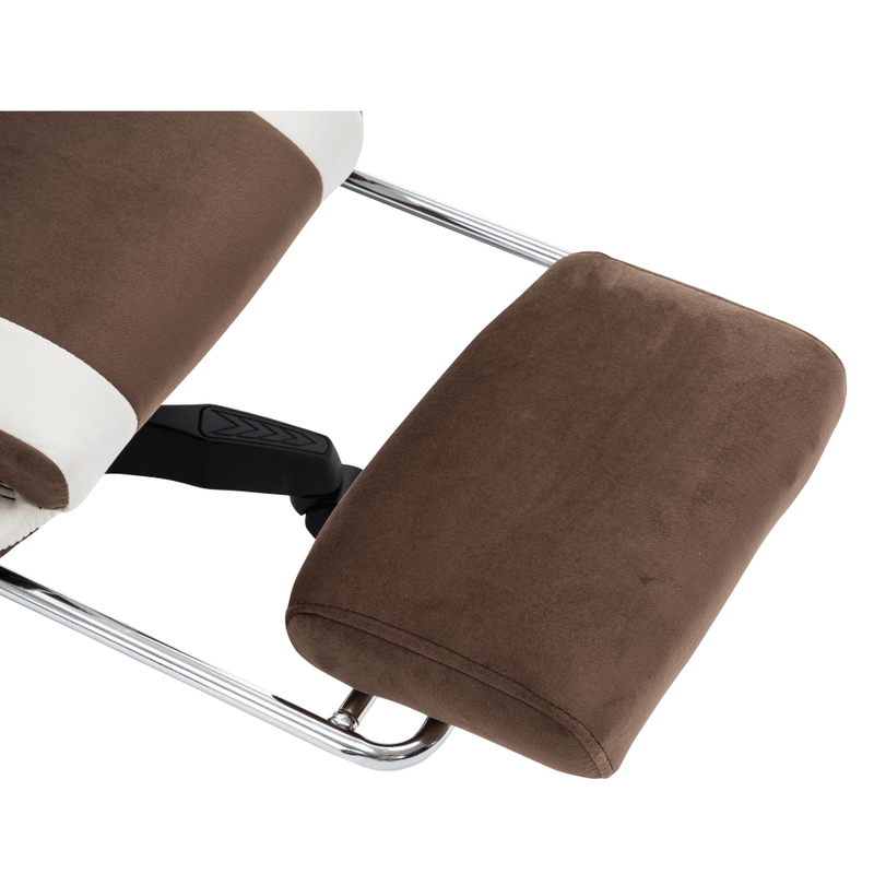 Casa si Gradina - Mobilier - Scaune si fotolii - Scaune - Scaun de birou/gaming, maro/alb, HOSPO - Infinity.ro
