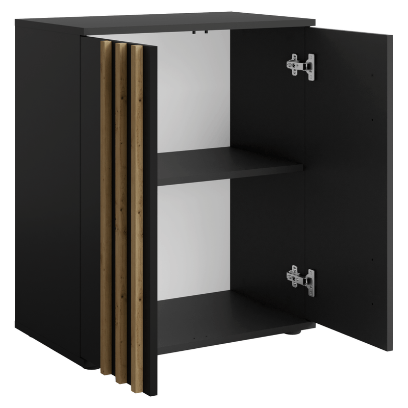 Casa si Gradina - Mobilier - Comode si corpuri - Comode - Comoda, 2D, neagra/stejar artisan, TOLIS TYP 1 - Infinity.ro