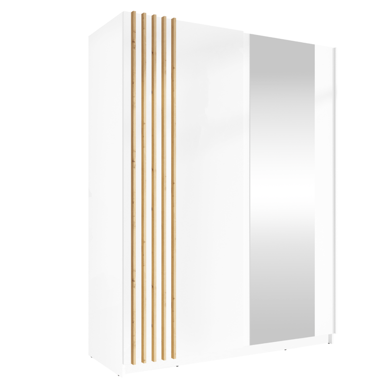 Casa si Gradina - Mobilier - Dulapuri si sifoniere - Dulapuri - Dulap, 2D-150, alb/stejar artisan, BAJADERO TYP 1 - Infinity.ro