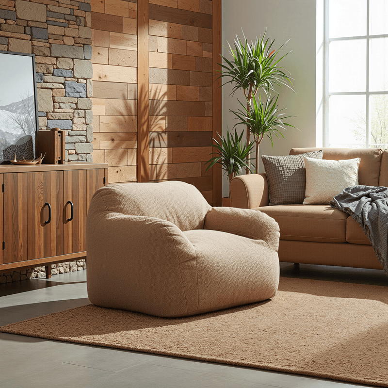 Casa si Gradina - Mobilier - Scaune si fotolii - Fotolii - Sac pentru sezut, maro deschis, FUFY - Infinity.ro