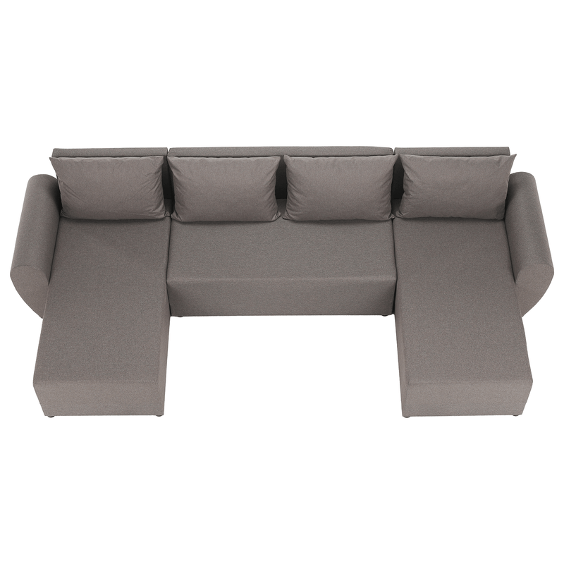 Casa si Gradina - Mobilier - Canapele si coltare - Coltare - Canapea universala, gri-bej Taupe, DAKAR NEW U - Infinity.ro