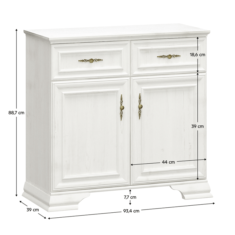 Casa si Gradina - Mobilier - Comode si corpuri - Comode - Comoda, pin andersen, IRINA 2D2S - Infinity.ro
