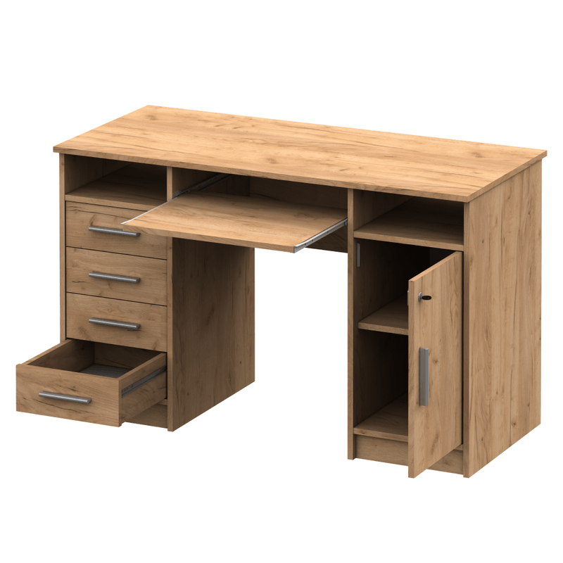 Casa si Gradina - Mobilier - Mese si birouri - Birouri - Masa PC, stejar artisan, B9 NEW - Infinity.ro