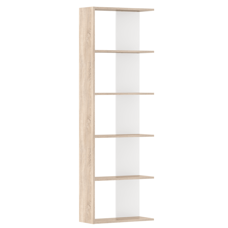 Casa si Gradina - Mobilier - Biblioteci si rafturi - Etajere - Raft, stejar sonoma/alb, AGATIO - Infinity.ro