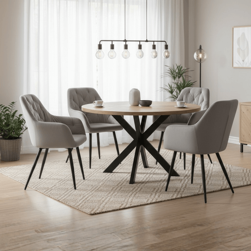 Casa si Gradina - Mobilier - Scaune si fotolii - Scaune - Fotoliu de design, material Velvet gri, VERIO NEW - Infinity.ro