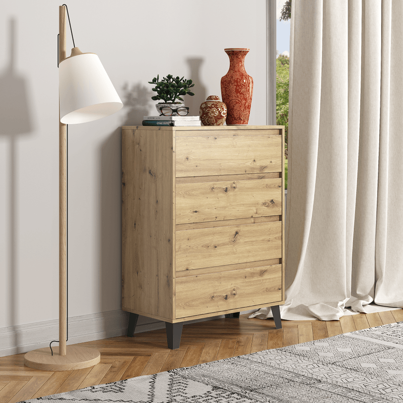 Casa si Gradina - Mobilier - Comode si corpuri - Comode - Comoda, stejar artisan, BOGAN NEW 4S70 - Infinity.ro