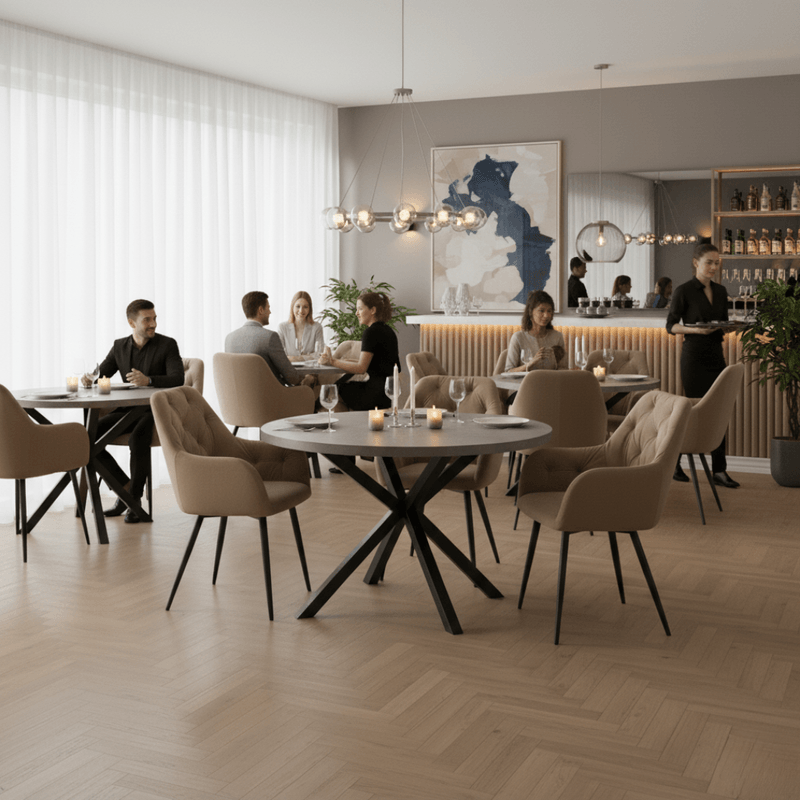 Casa si Gradina - Mobilier - Scaune si fotolii - Scaune - Fotoliu de design, material Velvet bej, VERIO NEW - Infinity.ro
