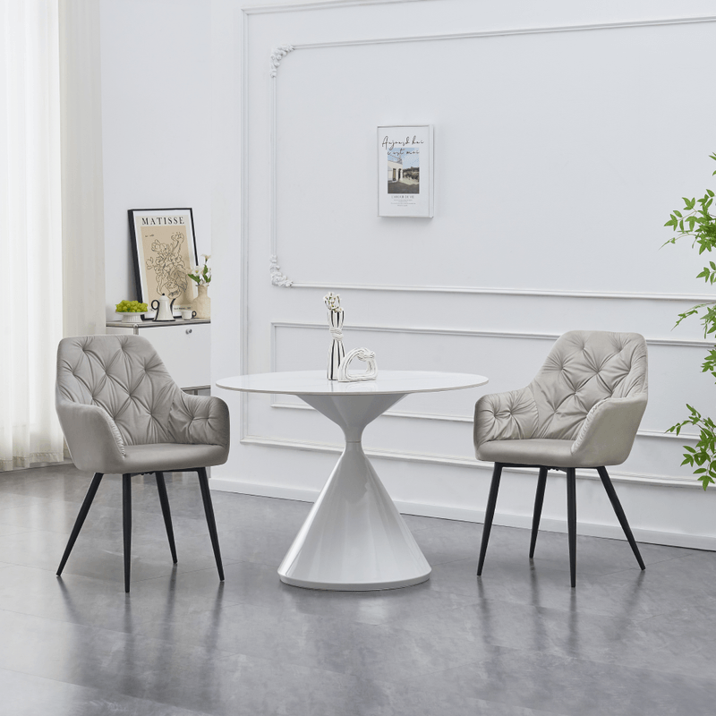 Casa si Gradina - Mobilier - Scaune si fotolii - Scaune - Fotoliu de design, material Velvet gri, VERIO NEW - Infinity.ro