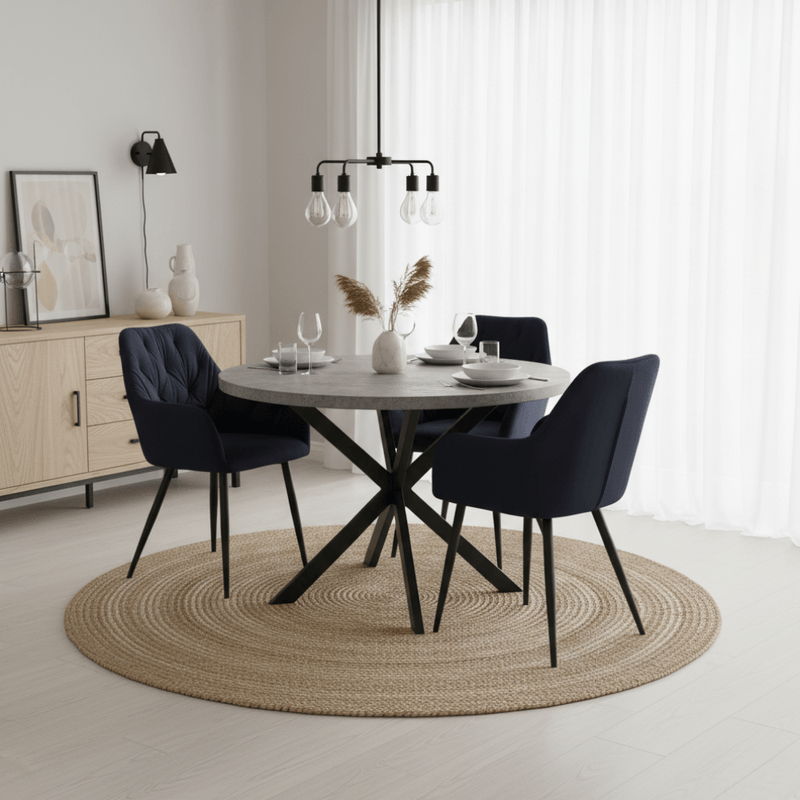 Casa si Gradina - Mobilier - Scaune si fotolii - Scaune - Fotoliu de design, material Velvet negru, VERIO NEW - Infinity.ro