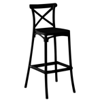Casa si Gradina - Gradina si terasa - Mobilier exterior - Scaune si sezlonguri gradina - Scaun de bar, negru, SAVITA TYP 2 - Infinity.ro