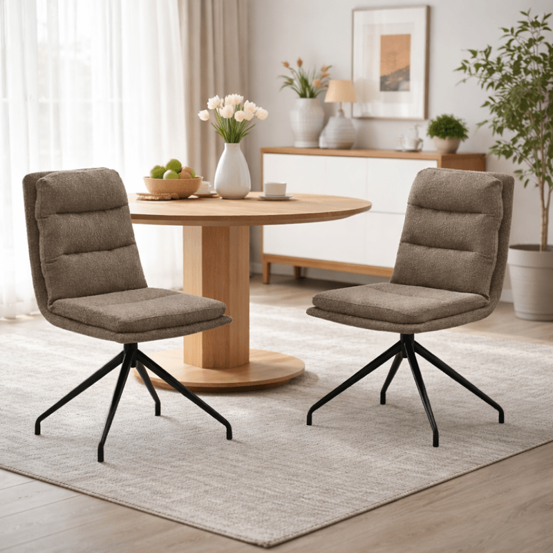 Casa si Gradina - Mobilier - Scaune si fotolii - Scaune - Scaun pivotant, bej/negru, LINA - Infinity.ro