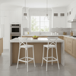 Casa si Gradina - Gradina si terasa - Mobilier exterior - Scaune si sezlonguri gradina - Scaun de bar, alb, SAVITA TYP 2 - Infinity.ro
