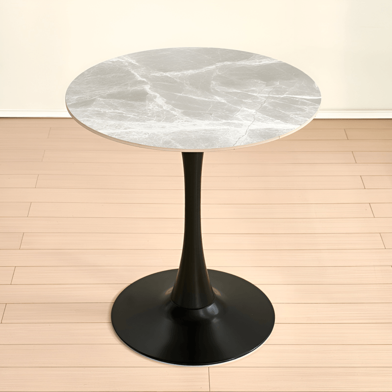 Casa si Gradina - Mobilier - Mese si birouri - Mese bucatarie si dining - Masa de sufragerie, marmura gri/negru, diametru 90 cm, LORIAN TYP 1 - Infinity.ro