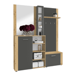 Casa si Gradina - Mobilier - Dulapuri si sifoniere - Dulapuri - Set pentru anticamera, stejar artisan/grafit, FANDU - Infinity.ro