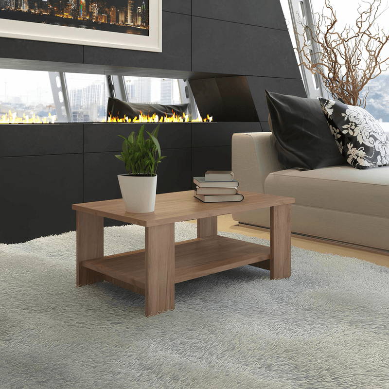 Casa si Gradina - Mobilier - Mese si birouri - Masute de cafea - Masuta de cafea, stejar craft dunkel, BERNARDO - Infinity.ro