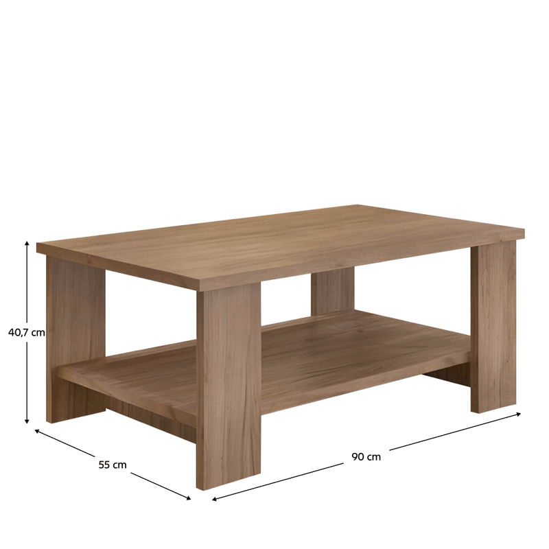 Casa si Gradina - Mobilier - Mese si birouri - Masute de cafea - Masuta de cafea, stejar craft dunkel, BERNARDO - Infinity.ro