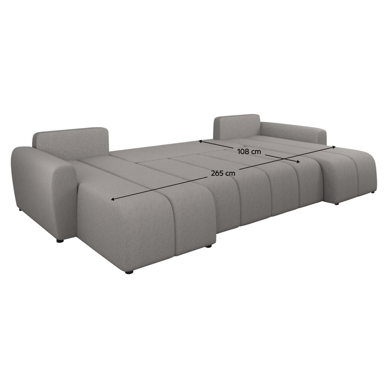 Casa si Gradina - Mobilier - Canapele si coltare - Coltare - Set canapea universala, gri, DELIN U UNI - Infinity.ro