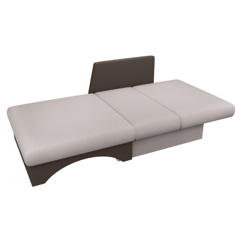 Casa si Gradina - Mobilier - Scaune si fotolii - Fotolii - Fotoliu extensibil, bej-gri Taupe/maro,  KUBOS NEW UNI - Infinity.ro