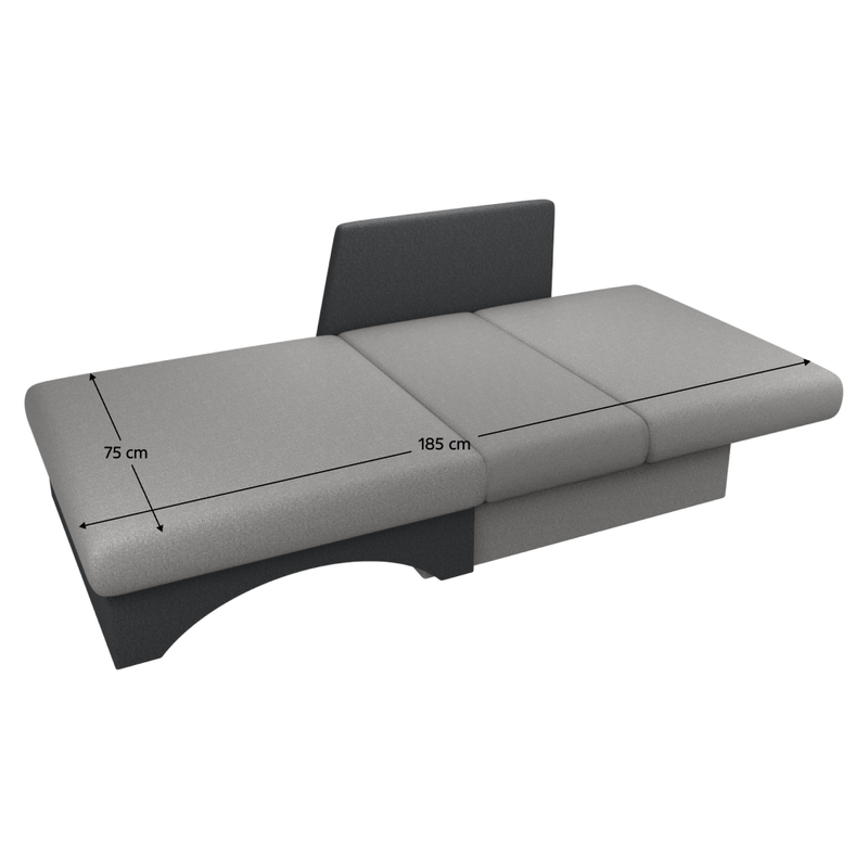 Casa si Gradina - Mobilier - Scaune si fotolii - Fotolii - Scaun extensibil, gri/gri inchis, KUBOS NEW UNI - Infinity.ro