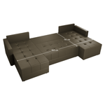 Casa si Gradina - Mobilier - Canapele si coltare - Coltare - Set de canapea universala, maro, DUAN U UNI - Infinity.ro