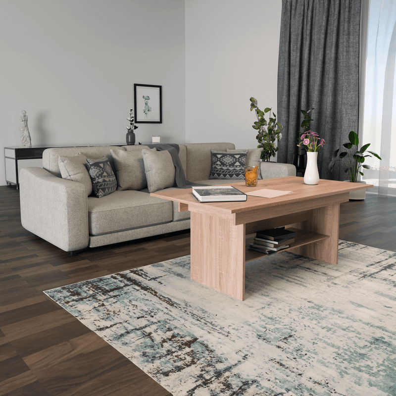 Casa si Gradina - Mobilier - Mese si birouri - Mese bucatarie si dining - Masa de sufragerie/de cafea, stejar sonoma, 120/160x70 cm, LAVKO NEW - Infinity.ro
