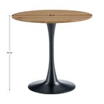 Casa si Gradina - Mobilier - Mese si birouri - Mese bucatarie si dining - Masa de sufragerie, stejar/negru, diametru 80 cm, REVENTON NEW - Infinity.ro