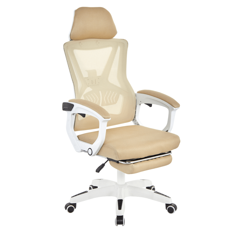Casa si Gradina - Mobilier - Scaune si fotolii - Scaune - Fotoliu de birou, bej/alb, portanta 150 kg, MALVIN - Infinity.ro