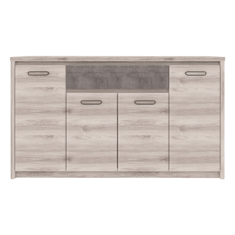 Casa si Gradina - Mobilier - Comode si corpuri - Comode - Comoda 4D1S, castan Nairobi / onix, JESI NEW - Infinity.ro