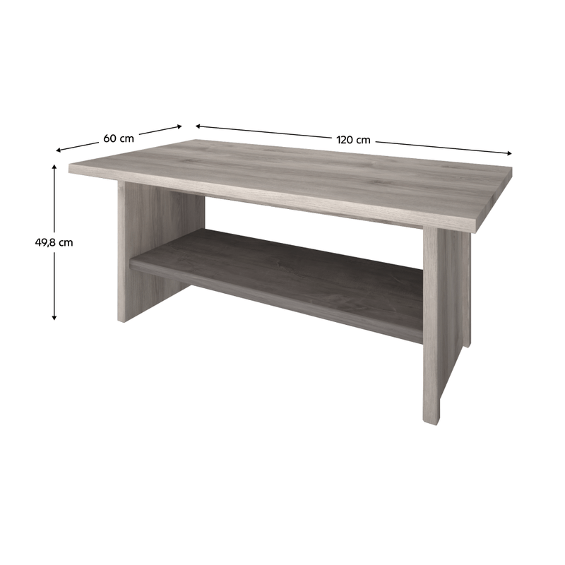 Casa si Gradina - Mobilier - Mese si birouri - Masute de cafea - Masuta de cafea 120, castan Nairobi/onix, JESI NEW - Infinity.ro