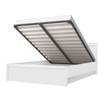 Casa si Gradina - Mobilier - Paturi si accesorii - Paturi - Pat cu spatiu de depozitare, 160x200, alb, JESI NEW - Infinity.ro