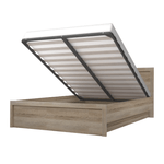 Casa si Gradina - Mobilier - Paturi si accesorii - Paturi - Pat cu spatiu de depozitare, 160x200, stejar Sonoma, JESI NEW - Infinity.ro