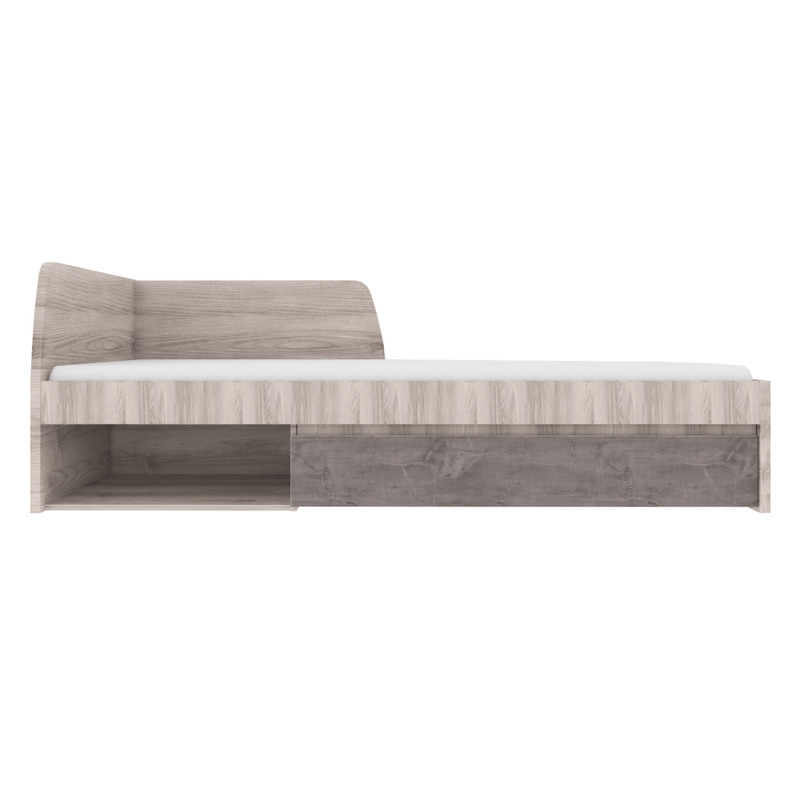 Casa si Gradina - Mobilier - Paturi si accesorii - Paturi - Pat, 90x200, castan Nairobi / onix, JESI NEW - Infinity.ro