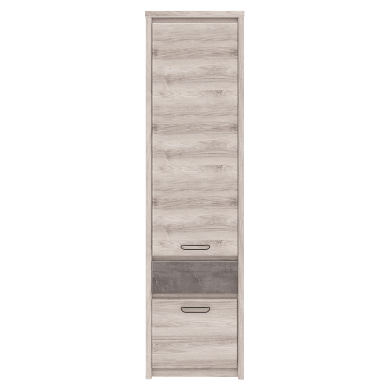 Casa si Gradina - Mobilier - Biblioteci si rafturi - Etajere - Etajera 2D1S, castan Nairobi / onix, JESI NEW - Infinity.ro