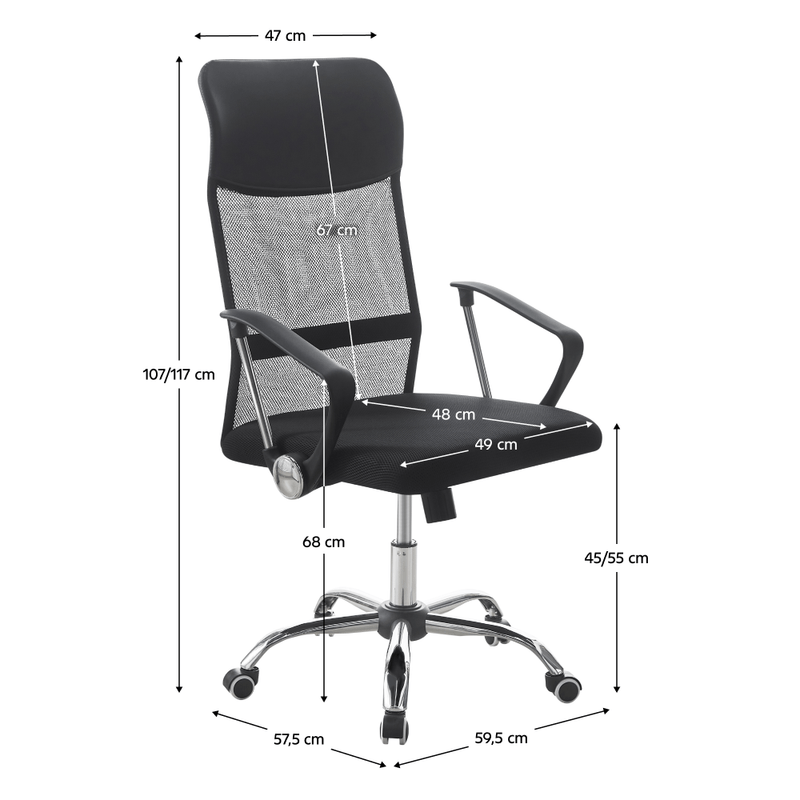 Casa si Gradina - Mobilier - Scaune si fotolii - Scaune - Scaun birou, negru, TC3-973M 5 NEW - Infinity.ro