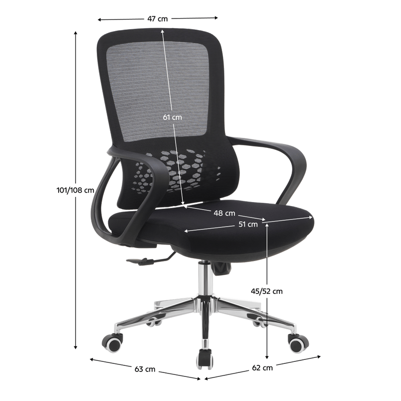 Casa si Gradina - Mobilier - Scaune si fotolii - Scaune - Fotoliu de birou, negru, FOSTER TYP 2 - Infinity.ro