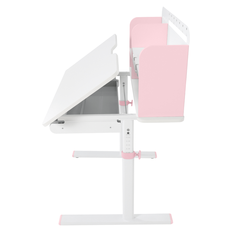 Casa si Gradina - Mobilier - Mobilier copii - Mobilier camera copiilor - Birou crescator, roz/alb, ADAN - Infinity.ro