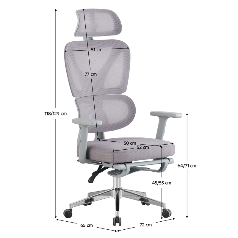Casa si Gradina - Mobilier - Scaune si fotolii - Scaune - Fotoliu de birou, gri/crom, DEMOS - Infinity.ro