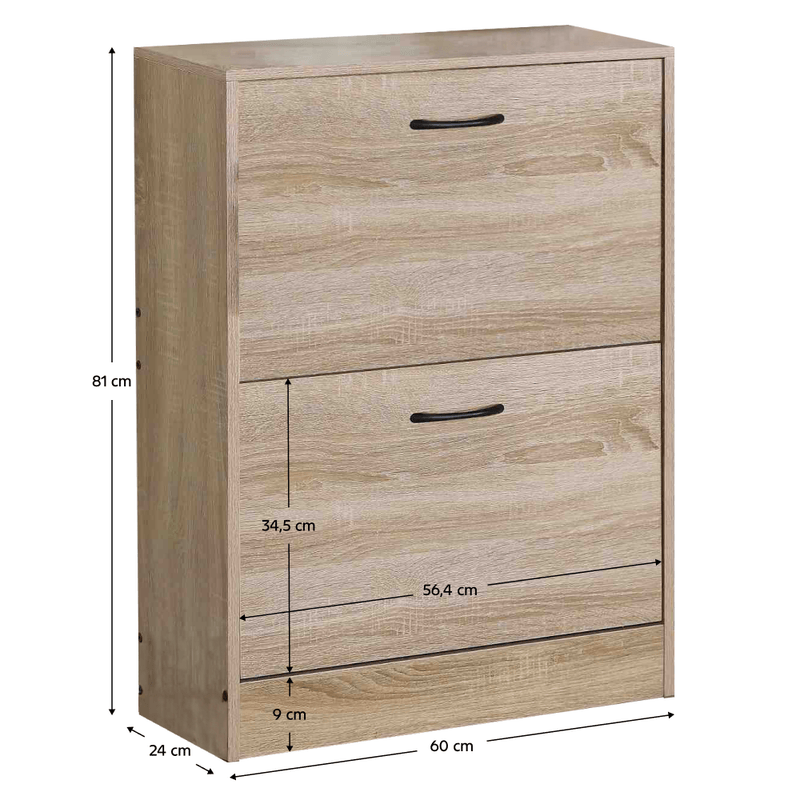 Casa si Gradina - Mobilier - Dulapuri si sifoniere - Dulapuri pantofi - Pantofar, 2 randuri, stejar, BOTNIX - Infinity.ro