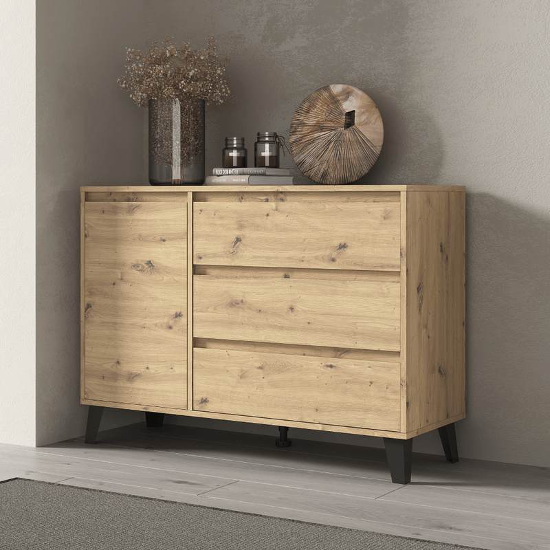 Casa si Gradina - Mobilier - Comode si corpuri - Comode - Comoda, stejar artisan, BOGAN NEW 1D3S - Infinity.ro