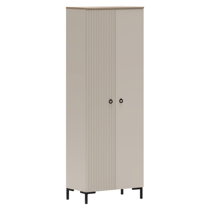 Casa si Gradina - Mobilier - Dulapuri si sifoniere - Dulapuri - Dulap, gri-maroniu Taupe/stejar silverjack, DOMCA 2D - Infinity.ro