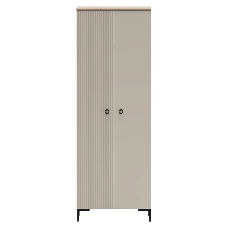 Casa si Gradina - Mobilier - Dulapuri si sifoniere - Dulapuri - Dulap, gri-maroniu Taupe/stejar silverjack, DOMCA 2D - Infinity.ro