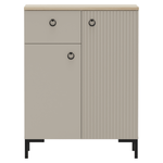 Casa si Gradina - Mobilier - Comode si corpuri - Comode - Comoda, gri-maroniu Taupe/stejar silverjack, DOMCA 2D1S - Infinity.ro
