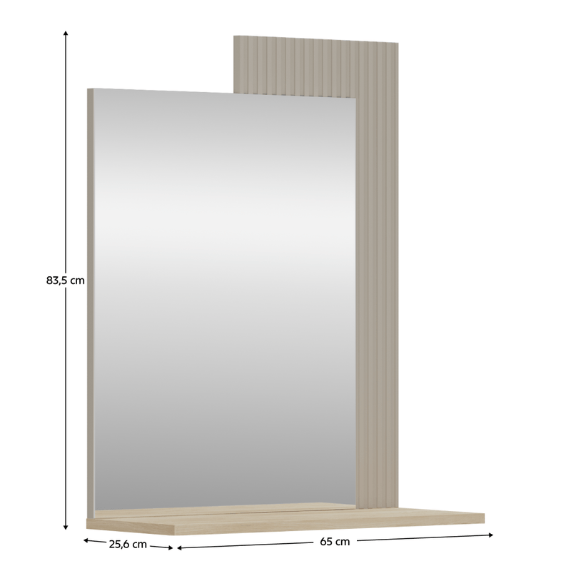 Casa si Gradina - Decoratiuni - Oglinzi - Oglinda 65, gri Taupe/stejar silverjack, DOMCA - Infinity.ro