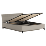 Casa si Gradina - Mobilier - Paturi si accesorii - Paturi - Pat matrimonial, 160x200, gri-maroniu Taupe, DOMCA - Infinity.ro
